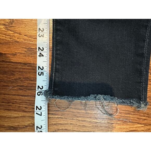 Mother Jeans The Looker Ankle Fray Dark Wash Size 25 Lux Comfortable Jeans - Picture 12 of 12